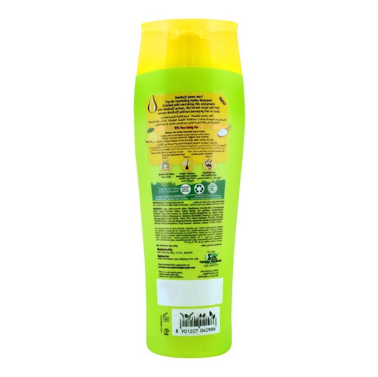 Dabur Vatika Naturals Neem & Lemon Dandruff Guard Shampoo, 185ml